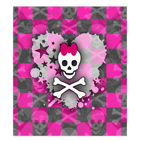 Princess Skull Heart Duvet Cover Double Side (King Size) from UrbanLoad.com Back