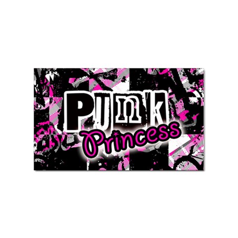 Punk Princess Sticker (Rectangular) from UrbanLoad.com Front