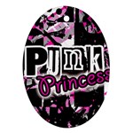 Punk Princess Oval Ornament (Two Sides)