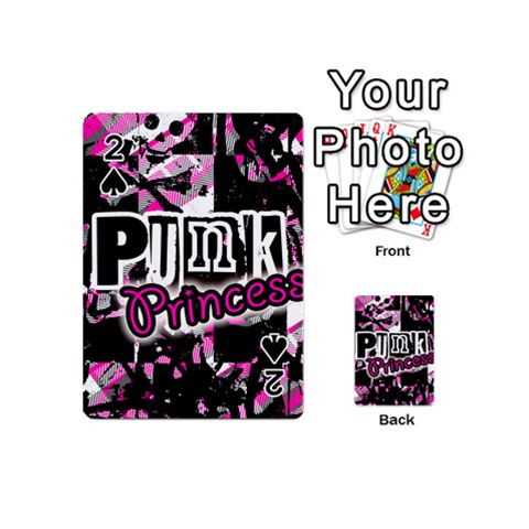 Punk Princess Playing Cards 54 Designs (Mini) from UrbanLoad.com Front - Spade2