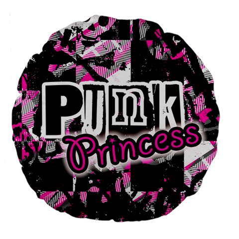 Punk Princess Large 18  Premium Round Cushion  from UrbanLoad.com Front