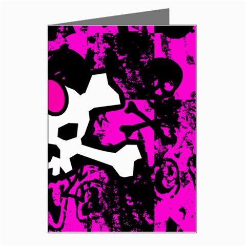 Punk Skull Princess Greeting Card from UrbanLoad.com Left