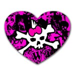 Punk Skull Princess Heart Mousepad