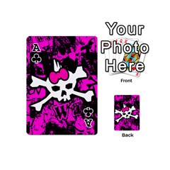 Ace Punk Skull Princess Playing Cards 54 Designs (Mini) from UrbanLoad.com Front - ClubA