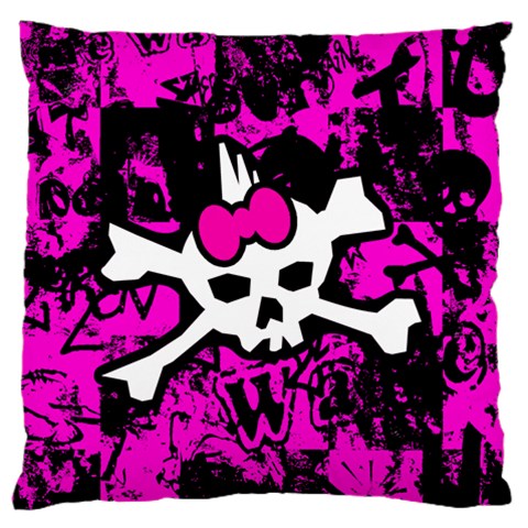 Punk Skull Princess Standard Flano Cushion Case (Two Sides) from UrbanLoad.com Back