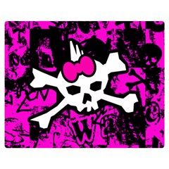Punk Skull Princess Double Sided Flano Blanket (Medium) from UrbanLoad.com 60 x50  Blanket Back