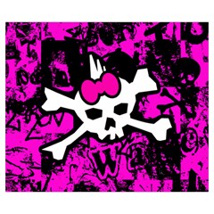 Punk Skull Princess Medium Tote Bag from UrbanLoad.com Back