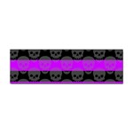 Purple Goth Skulls  Sticker Bumper (100 pack)