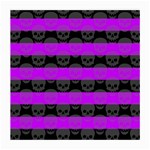 Purple Goth Skulls  Medium Glasses Cloth (2 Sides)