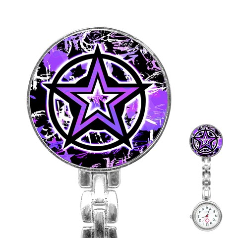 Purple Star Stainless Steel Nurses Watch from UrbanLoad.com Front