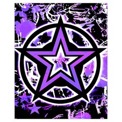 Purple Star Drawstring Pouch (XL) from UrbanLoad.com Back