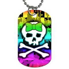 Rainbow Skull Dog Tag (Two Sides) from UrbanLoad.com Front