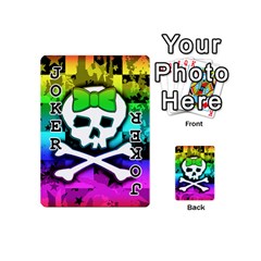 Rainbow Skull Playing Cards 54 Designs (Mini) from UrbanLoad.com Front - Joker1