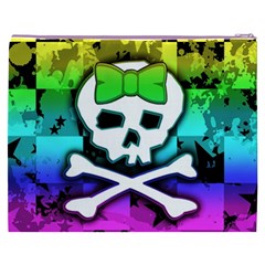 Rainbow Skull Cosmetic Bag (XXXL) from UrbanLoad.com Back