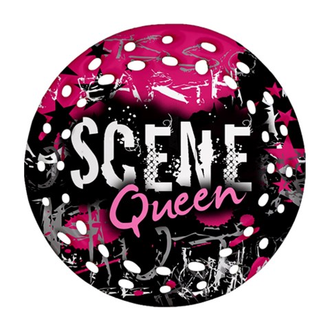 Scene Queen Ornament (Round Filigree) from UrbanLoad.com Front
