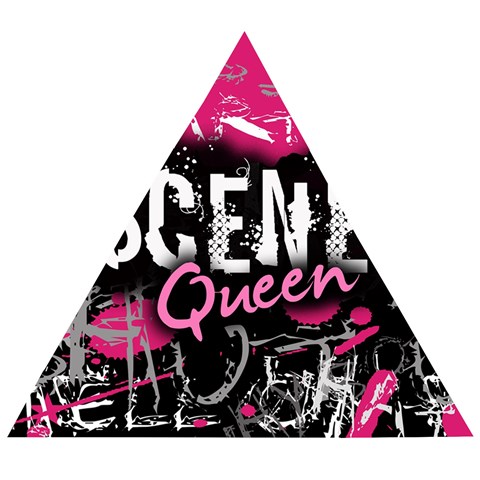 Scene Queen Wooden Puzzle Triangle from UrbanLoad.com Front