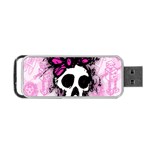 Sketched Skull Princess Portable USB Flash (One Side)