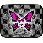 Skull Butterfly Fleece Blanket (Mini)