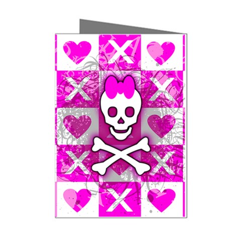 Skull Princess Mini Greeting Cards (Pkg of 8) from UrbanLoad.com Left