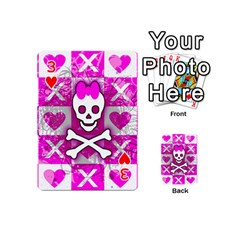 Skull Princess Playing Cards 54 Designs (Mini) from UrbanLoad.com Front - Heart3