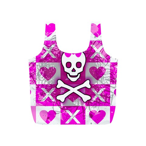 Skull Princess Full Print Recycle Bag (S) from UrbanLoad.com Front