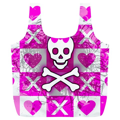Skull Princess Full Print Recycle Bag (XL) from UrbanLoad.com Front