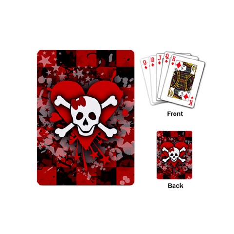Skull Romance  Playing Cards Single Design (Mini) from UrbanLoad.com Back