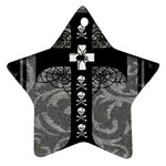 Spider Web Cross Star Ornament (Two Sides)