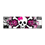 Splatter Girly Skull Sticker Bumper (100 pack)