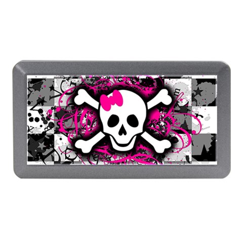 Splatter Girly Skull Memory Card Reader (Mini) from UrbanLoad.com Front