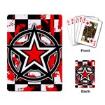 Star Checkerboard Splatter Playing Cards Single Design (Rectangle)