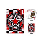 Star Checkerboard Splatter Playing Cards Single Design (Mini)