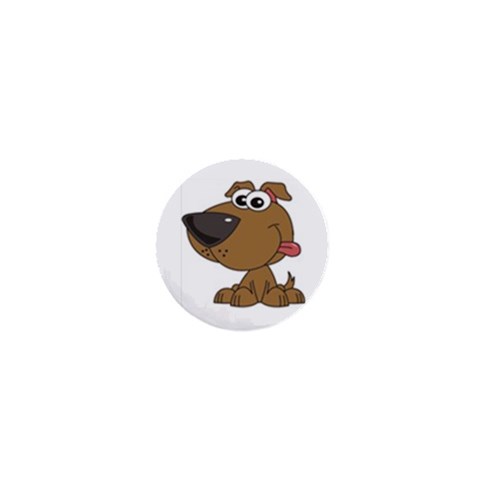 Funny Dog 1  Mini Button from UrbanLoad.com Front