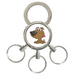 Funny Dog 3-Ring Key Chain