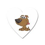 Funny Dog Magnet (Heart)