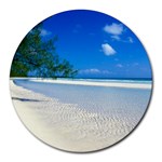 Paradise Beach Round Mousepad