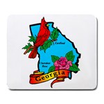 Georgia State Symbols Large Mousepad