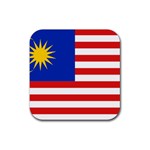 800px-Flag_of_Malaysia_svg Rubber Square Coaster (4 pack)