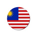 800px-Flag_of_Malaysia_svg Rubber Round Coaster (4 pack)
