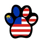 800px-Flag_of_Malaysia_svg Magnet (Paw Print)
