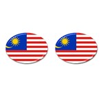 800px-Flag_of_Malaysia_svg Cufflinks (Oval)
