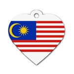 800px-Flag_of_Malaysia_svg Dog Tag Heart (One Side)