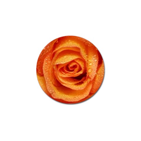 Cool Peach Rose Flower Golf Ball Marker (10 pack) from UrbanLoad.com Front
