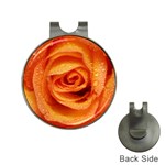 Cool Peach Rose Flower Golf Ball Marker Hat Clip