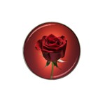 Beautiful Red Rose Flower Hat Clip Ball Marker (10 pack)
