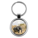 Elephant Animal M4 Key Chain (Round)