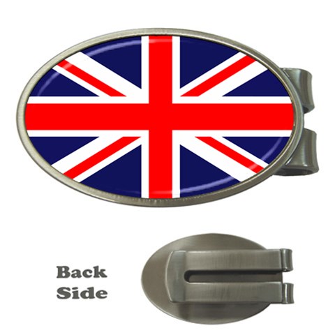 Union Jack Flag X1 Money Clip (Oval) from UrbanLoad.com Front