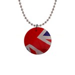 Union Jack Flag 1  Button Necklace