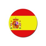 Spanish Flag Rubber Round Coaster (4 pack)
