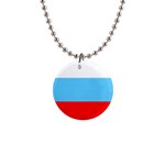 Russian Flag 1  Button Necklace